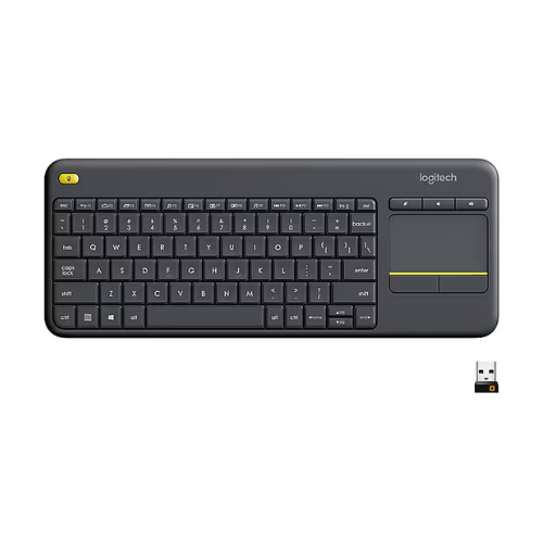 Refurbished Logitech K400 Plus Wireless Touch Keyboard Dark Gray